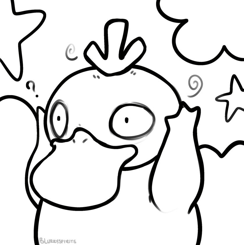 Psyduck Sketch - Digital