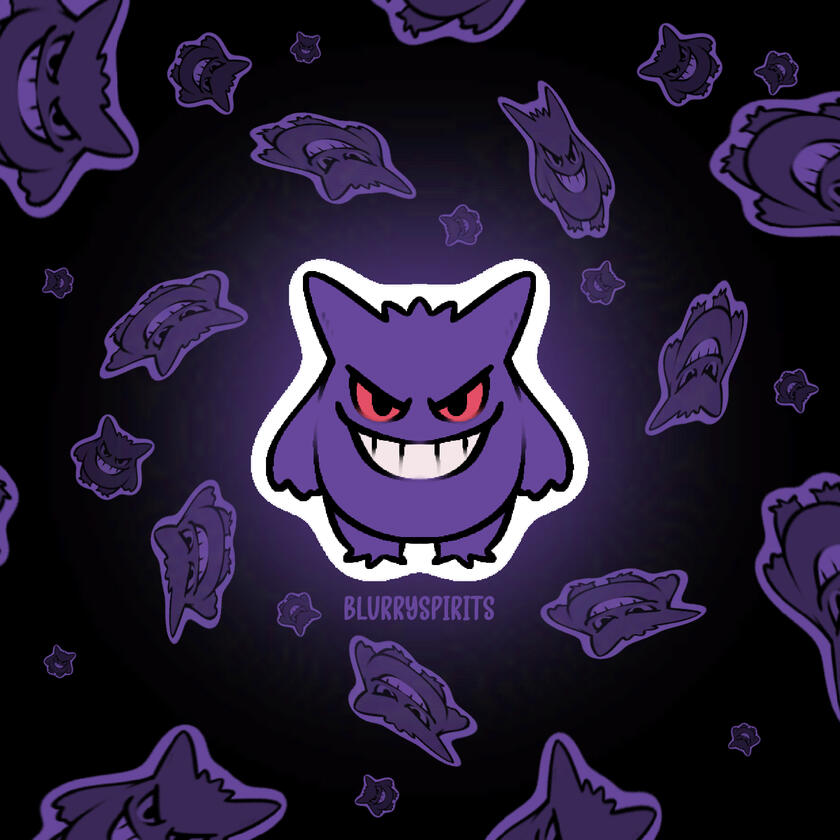 Gengar Sticker - Digital GJ