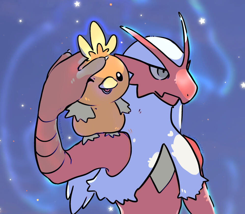 Blaziken and Torchic