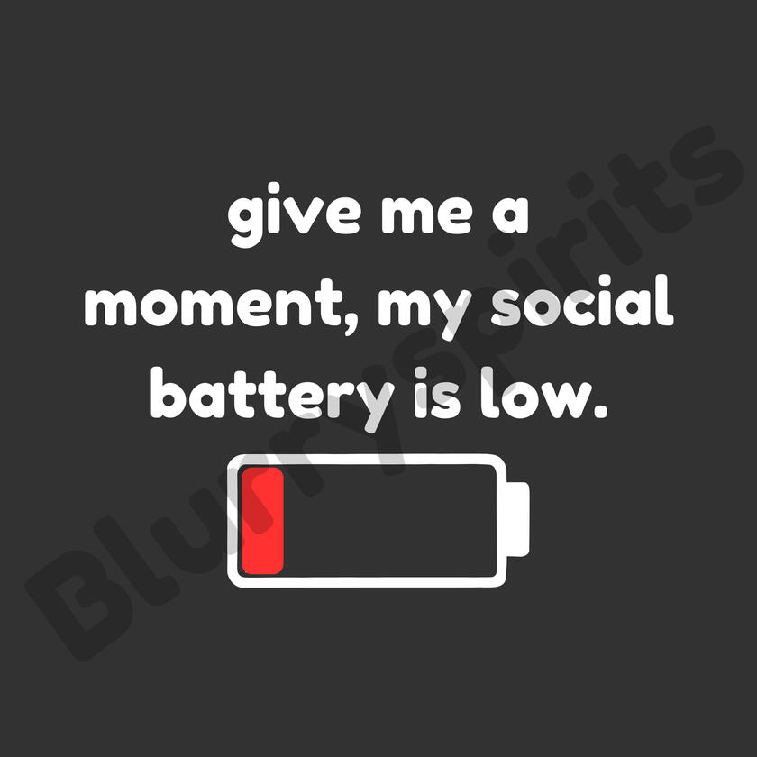 Social Battery - Shirt Design